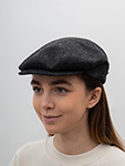 Кепка BAILEY арт. 25203 LORD HERRINGBONE (черный)